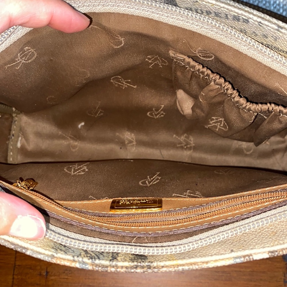 Vintage Van Gogh Shoulder Bag - Tan and Cream - Picture 5 of 8